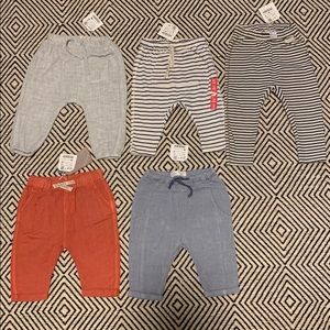 Brand new zara baby boy pants lot